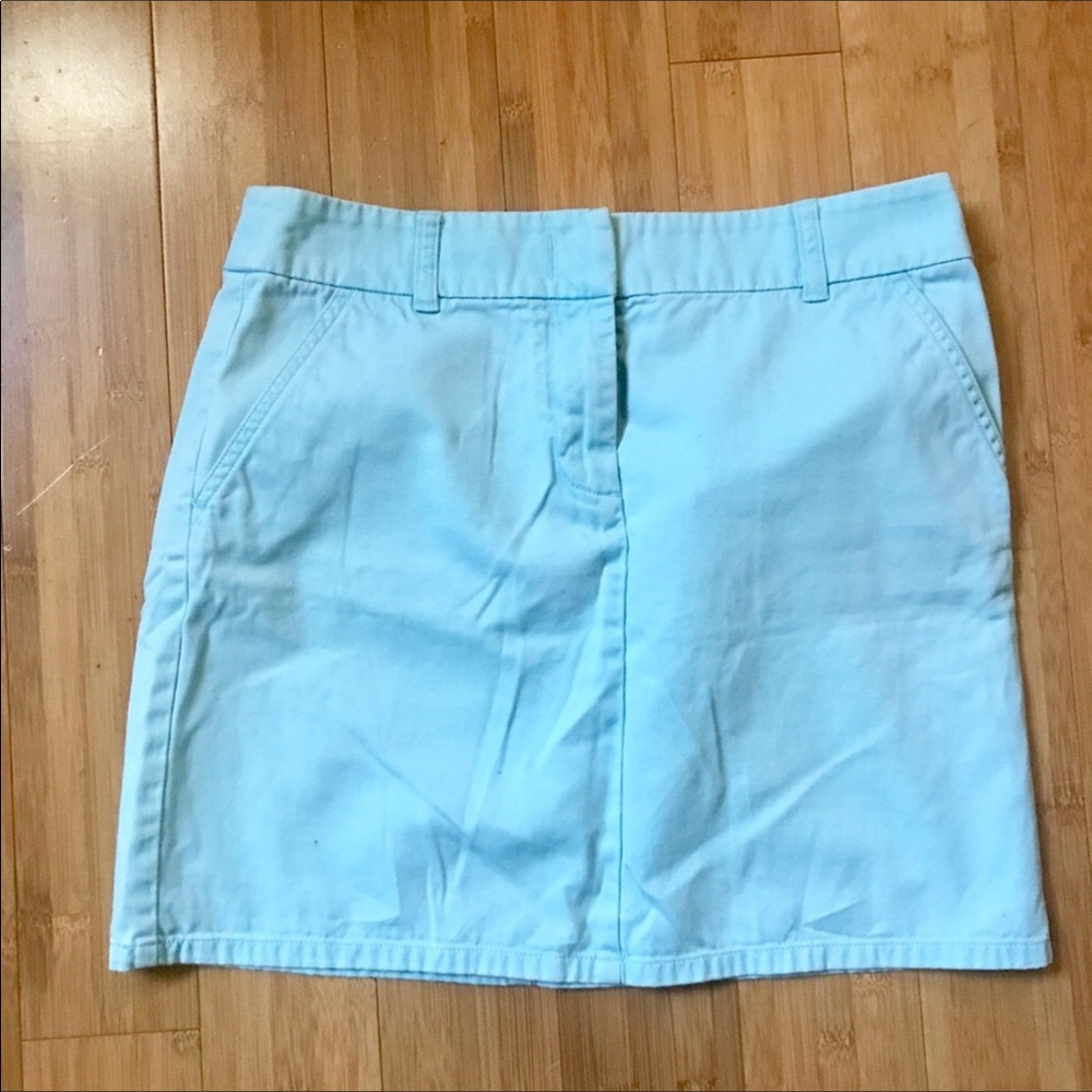 J Crew Light Blue Mini Skirt 4